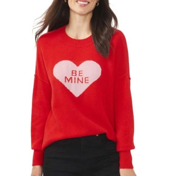 Cece Valentine's day Be Mine Size Medium Sweater - Picture 1 of 5